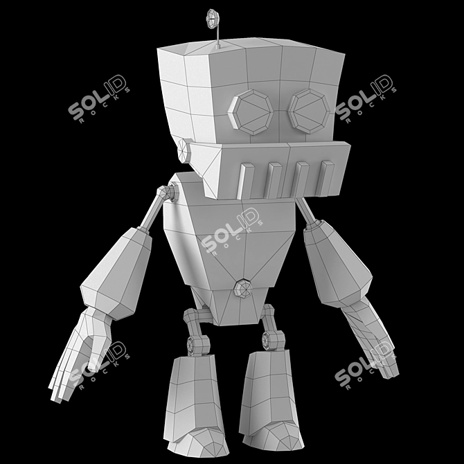 Walking Robot Model Kit 3D model image 3