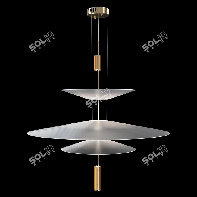 Modern Yoda Pendant Lights Set 3D model image 2