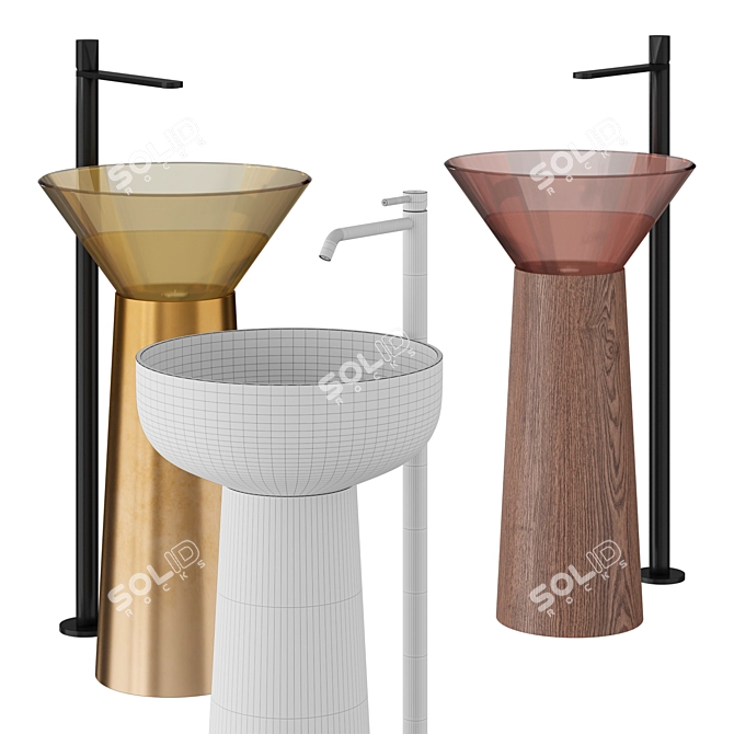 Precious Reflections Sink by Albume 3D model image 3