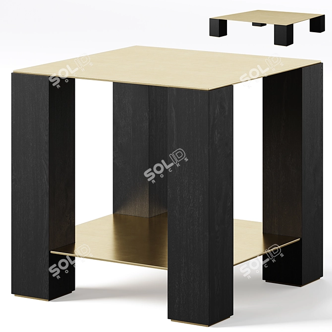 Bleeker Coffee Table COCO REPUBLIC 3D model image 1