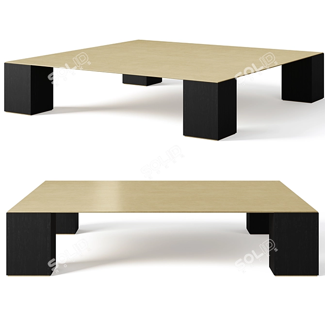 Bleeker Coffee Table COCO REPUBLIC 3D model image 2