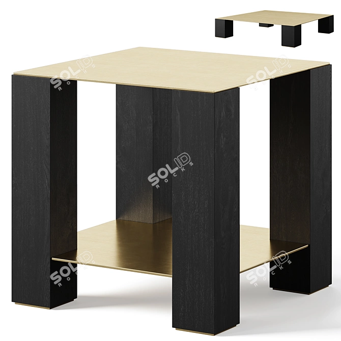 Bleeker Coffee Table COCO REPUBLIC 3D model image 6