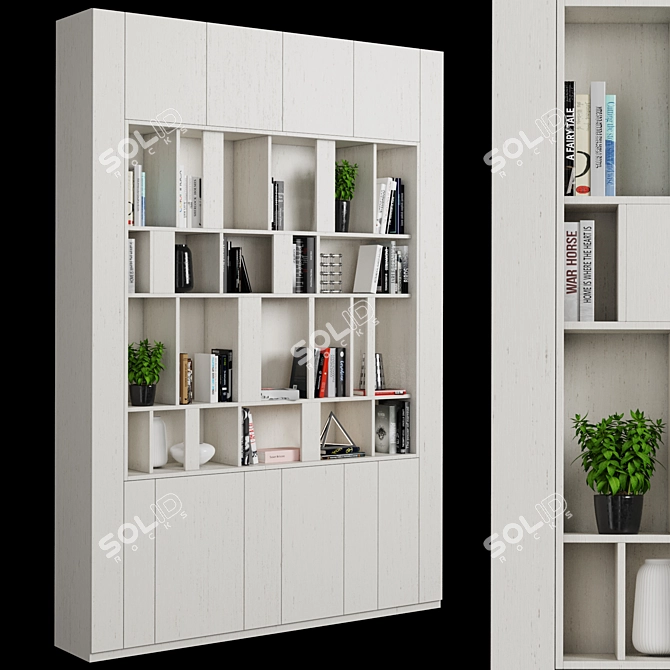 Modular Adjustable Storage Shelving 3D model image 3