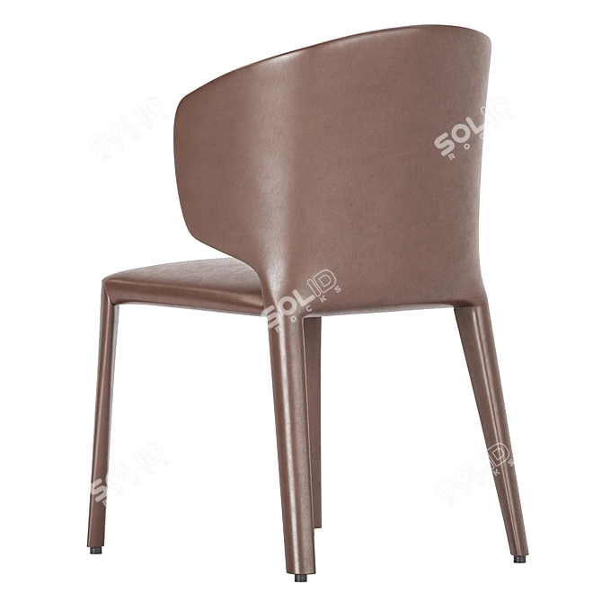 Sleek Cobain Dining Chair Elegance 3D model image 4