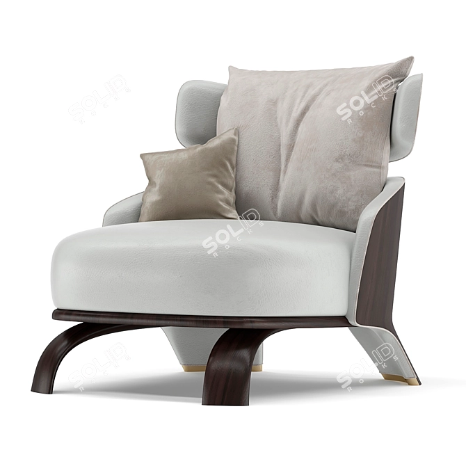 Tusski Premium Designer Armchair 3D model image 5