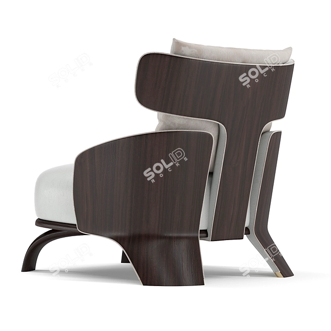 Tusski Premium Designer Armchair 3D model image 6