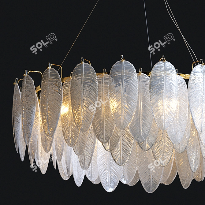 Elegant LORELEY Chandelier D80cm 3D model image 2