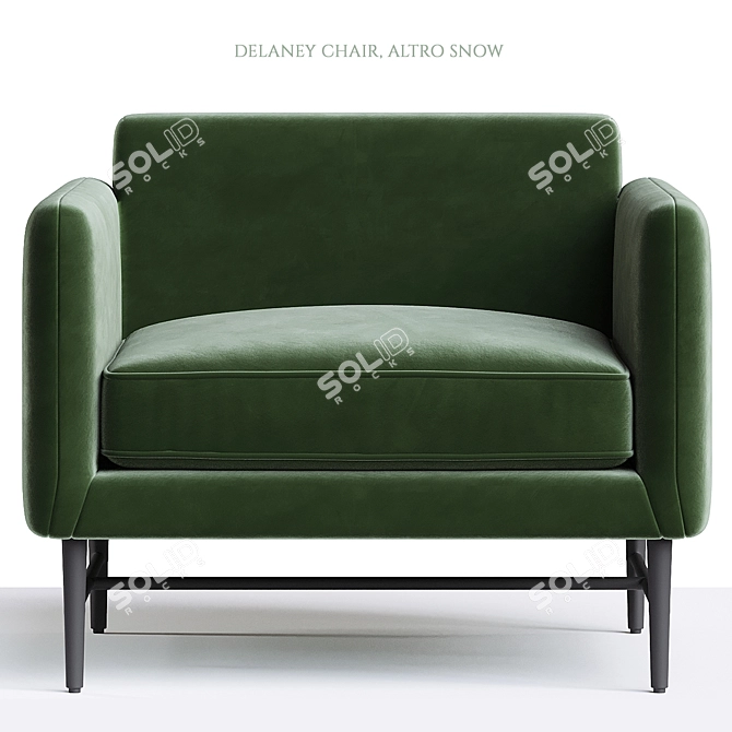Modern Delaney Chair Altro Snow 3D model image 4
