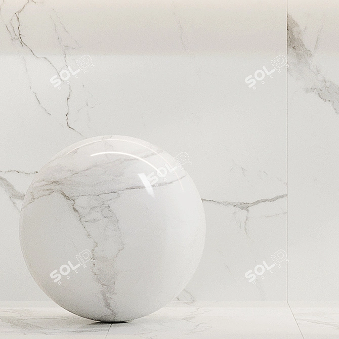 Marble BUNDLE: Calacatta Gold & Carrara White 3D model image 4