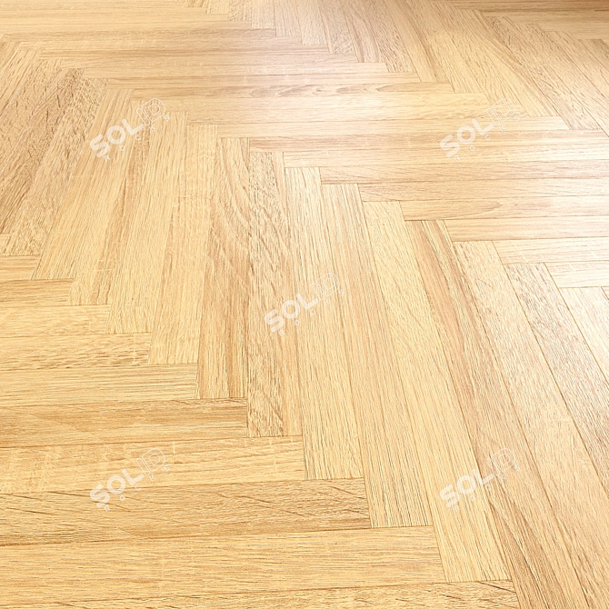 Modular Flooring 3D Model 3D model image 2