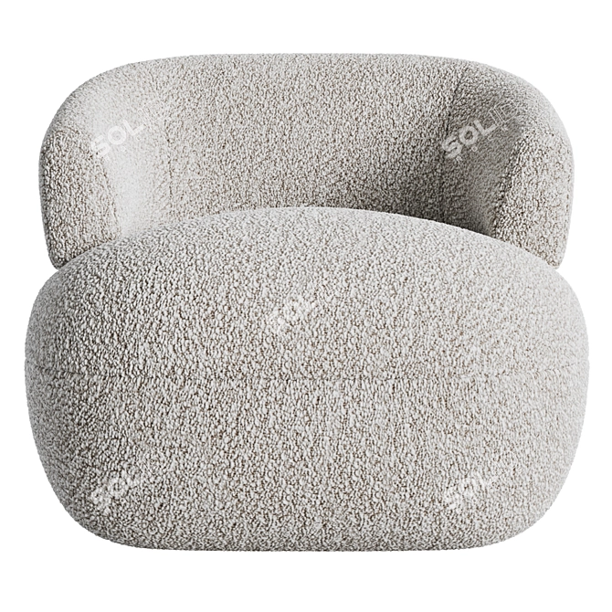 Laranya by Orren Ellis - Tufted Barrel Chair 3D model image 2