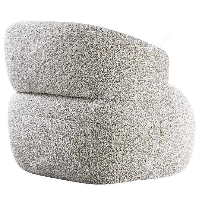 Laranya by Orren Ellis - Tufted Barrel Chair 3D model image 4