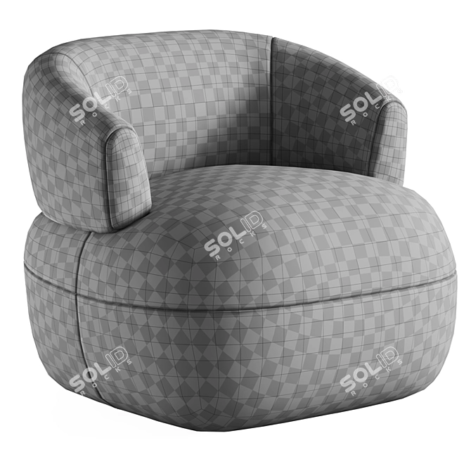 Laranya by Orren Ellis - Tufted Barrel Chair 3D model image 6