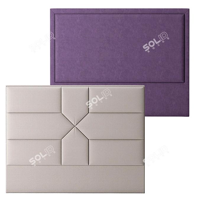 Bed Headboard 9: 180*8.5*138 3D model image 1