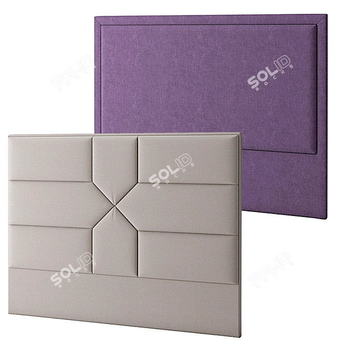 Bed Headboard 9: 180*8.5*138 3D model image 2