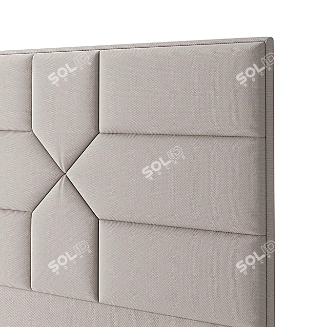Bed Headboard 9: 180*8.5*138 3D model image 3