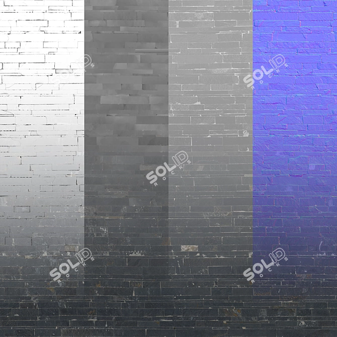 Seamless Stone Texture Pack 3D model image 2