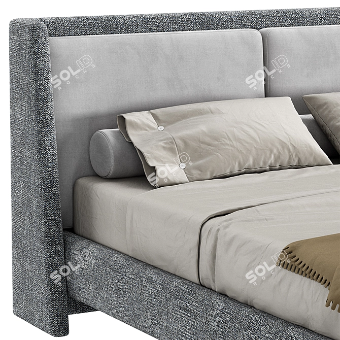 Luxury Bond Bed 1868x2280x1040 3D model image 6