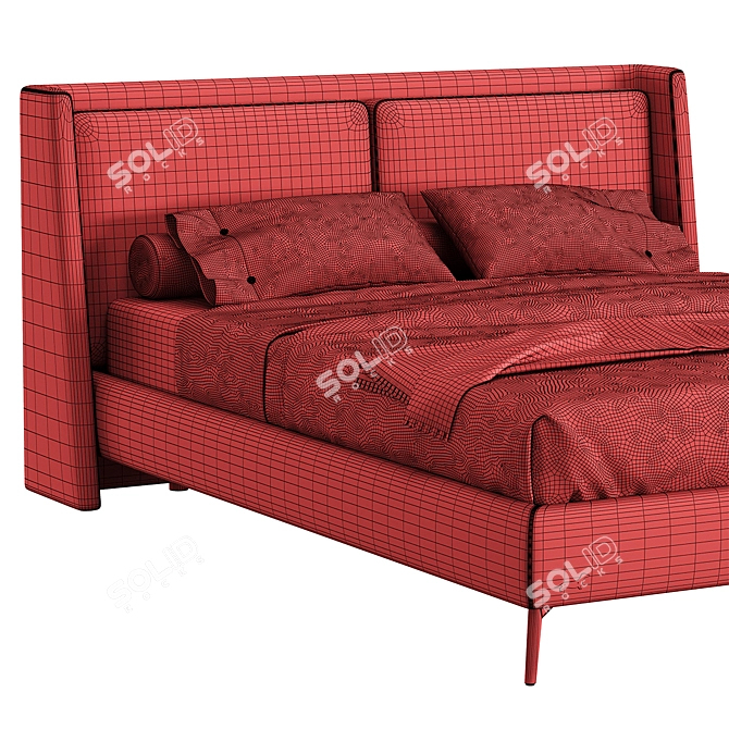 Luxury Bond Bed 1868x2280x1040 3D model image 1