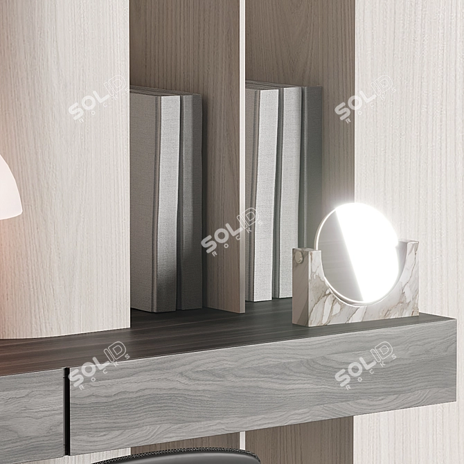 Modern Office Setup with Accessories 3D model image 5