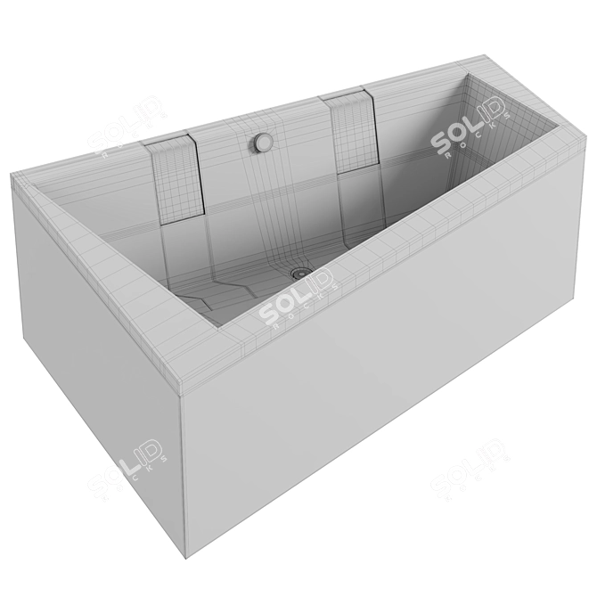 Riho Doppio Acrylic Bath 180x130 3D model image 2