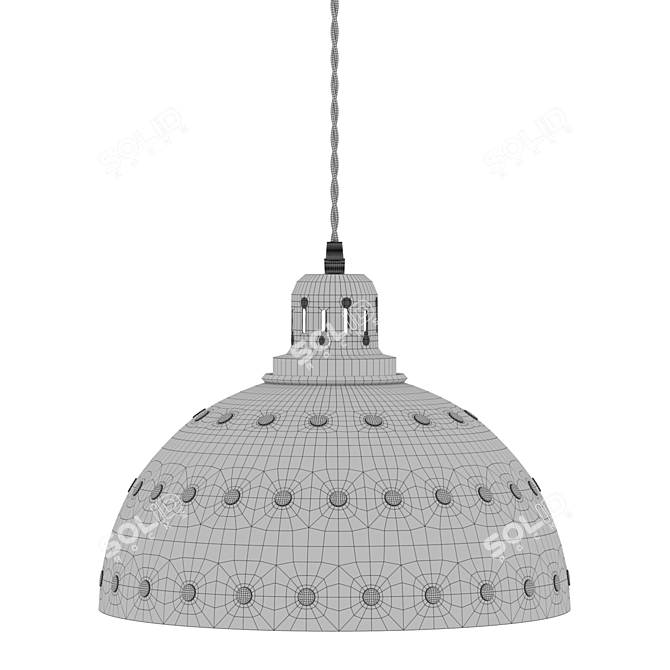 Modern Ceiling Light Fixture Render 3D model image 2