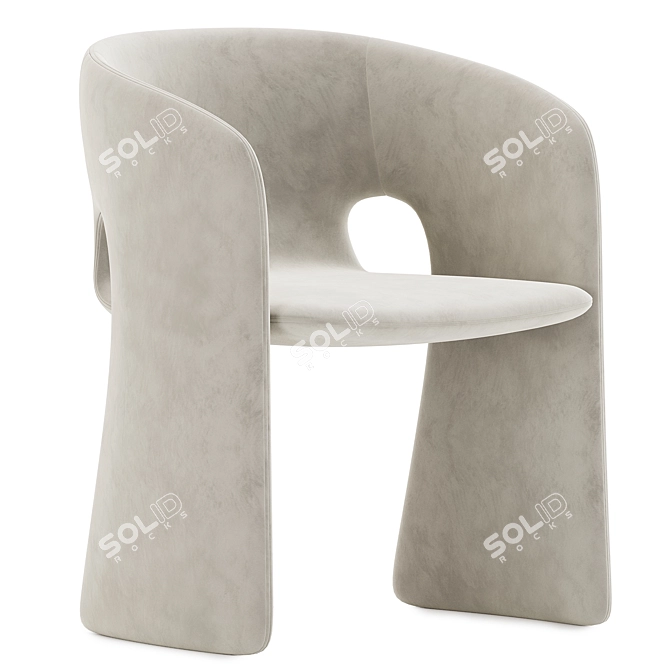 Elegant Celeste Dining Chair Roche Bobois 3D model image 2