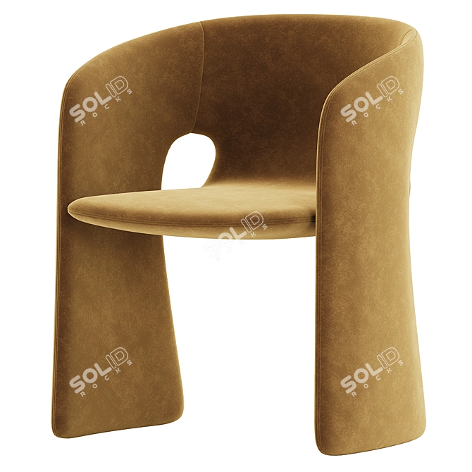 Elegant Celeste Dining Chair Roche Bobois 3D model image 3