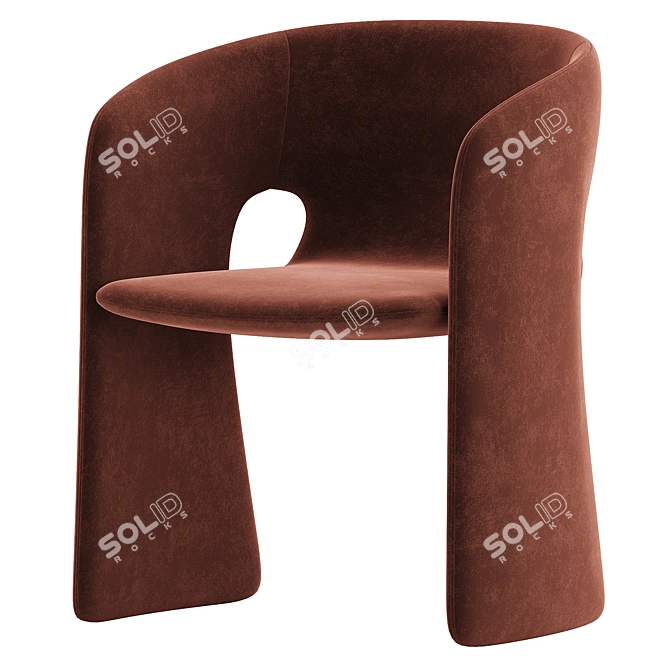 Elegant Celeste Dining Chair Roche Bobois 3D model image 4