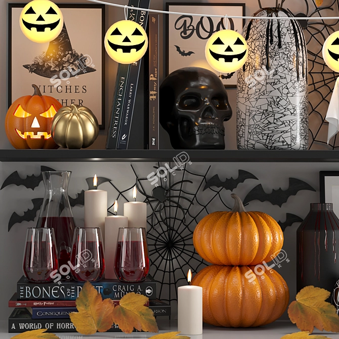 Haunted Objects Decorative Set 3D model image 4