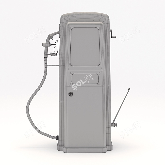 4K Quality Atlantic Gas Pump 3D model image 7