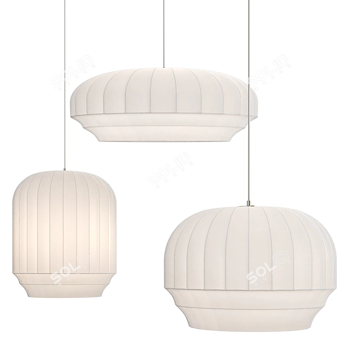 Nordic Heritage Pendant Lights 3D model image 1