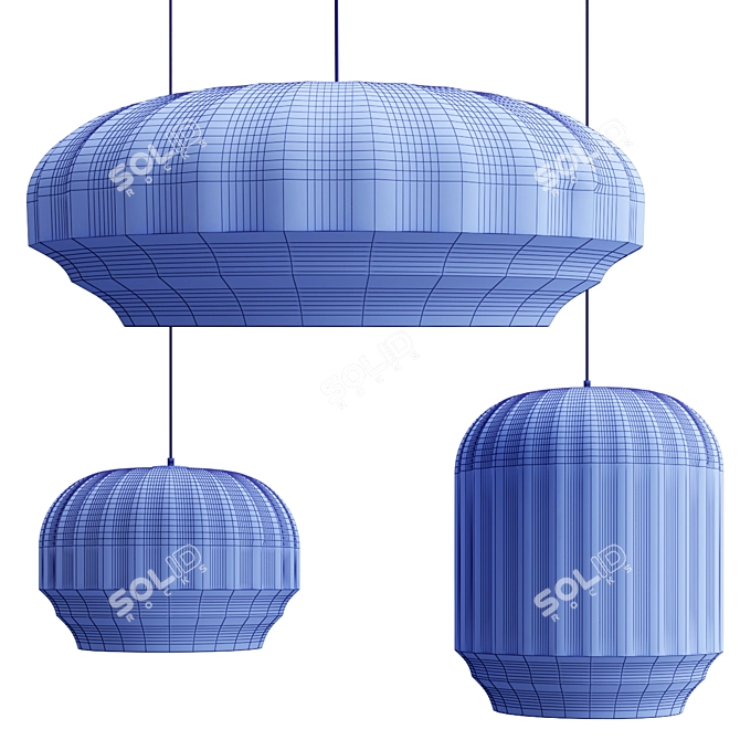 Nordic Heritage Pendant Lights 3D model image 3