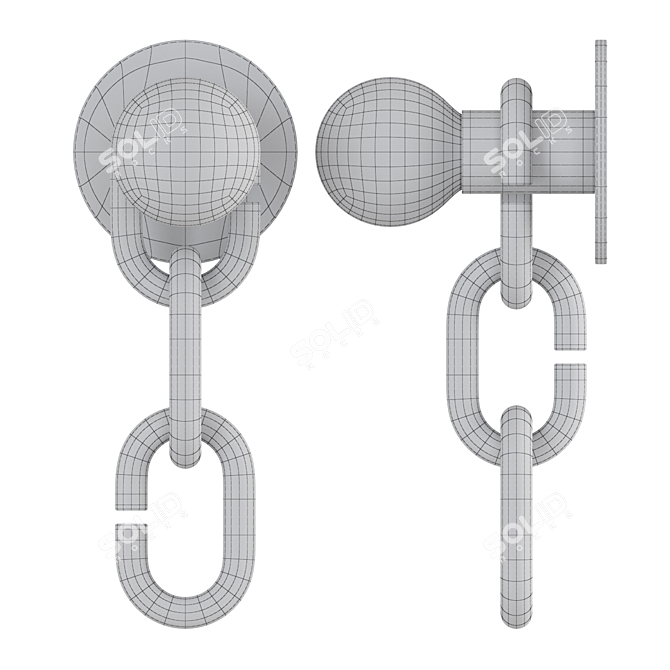 Chain Wall Sconce Wingtip 3D model image 3