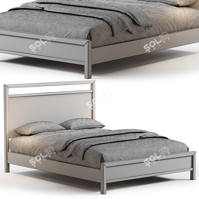 Sleek 2017 Fulton Bed Model 3D model image 2