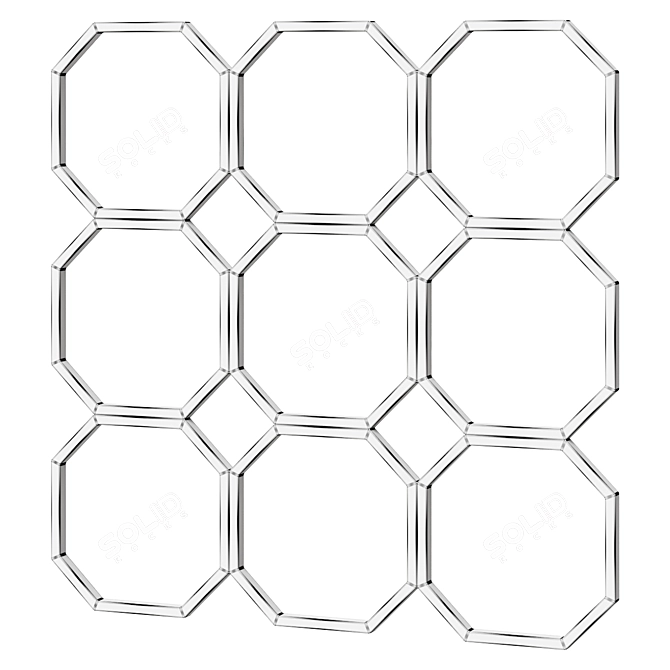 Metal Wall Sculpture Art Decor 3D model image 2