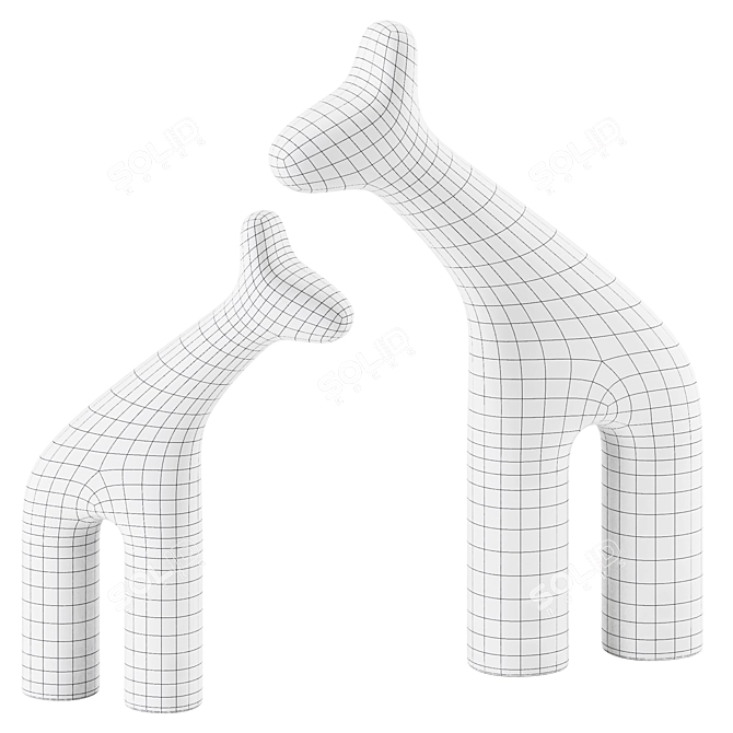 Modern Stylish Raffa Big Sculpture 3D model image 3