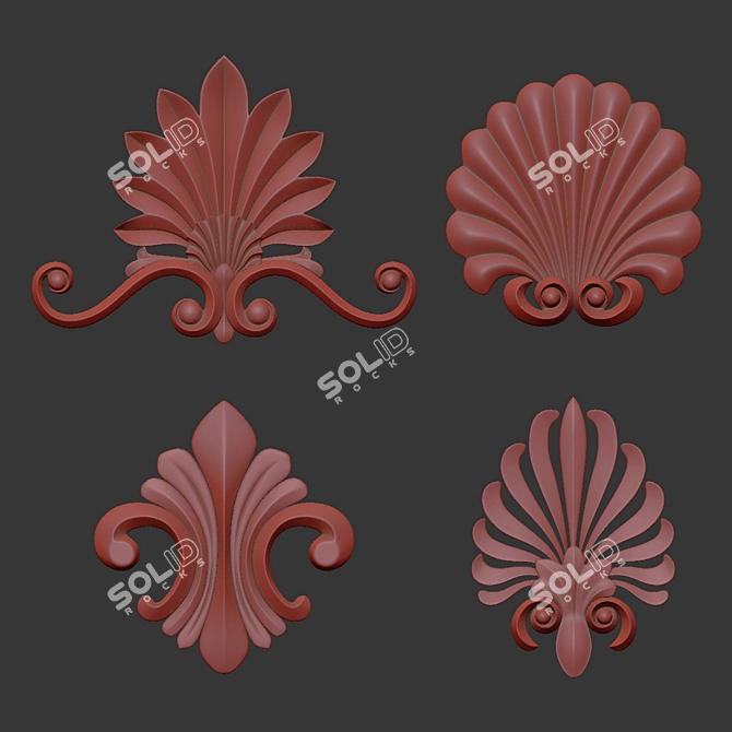 3D Max Rendered Ornament 28 3D model image 7