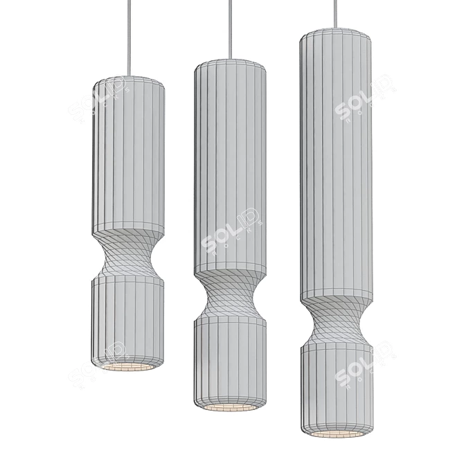 Sleek Design Lighting Fixture 3D model image 2