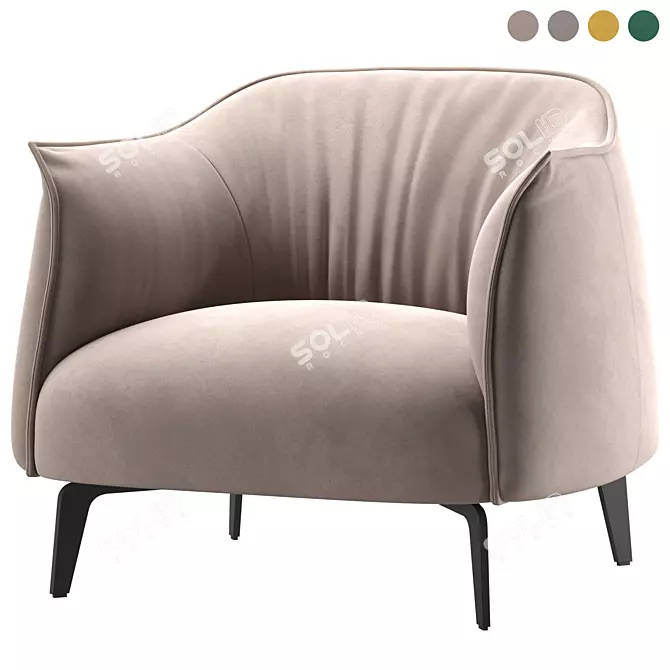 SK Design Vivo Chair in Four Colors 3D model image 1