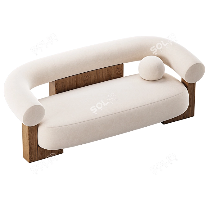 Retro Vibe Cassette Sofa 3D model image 2