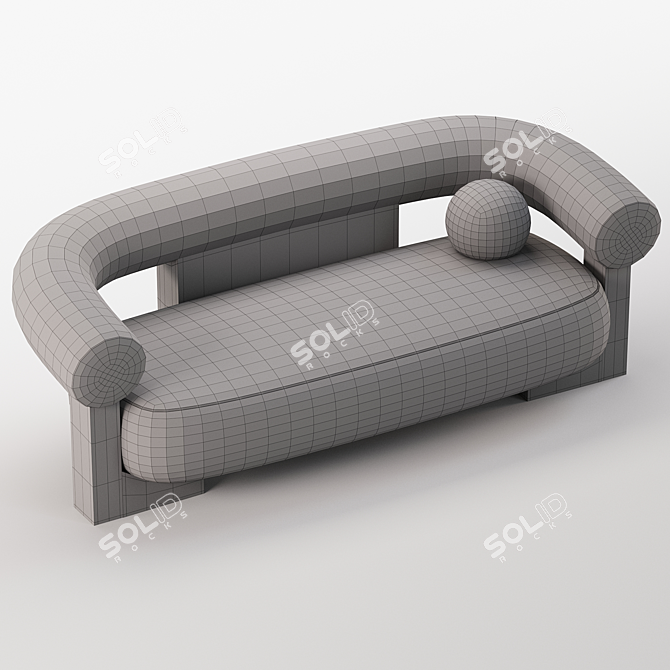 Retro Vibe Cassette Sofa 3D model image 3