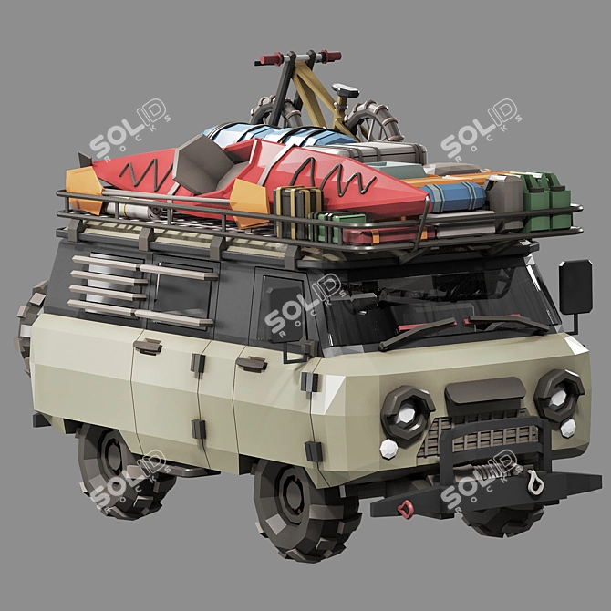  Expedition Toy UAZ Bukhanka 3D model image 1