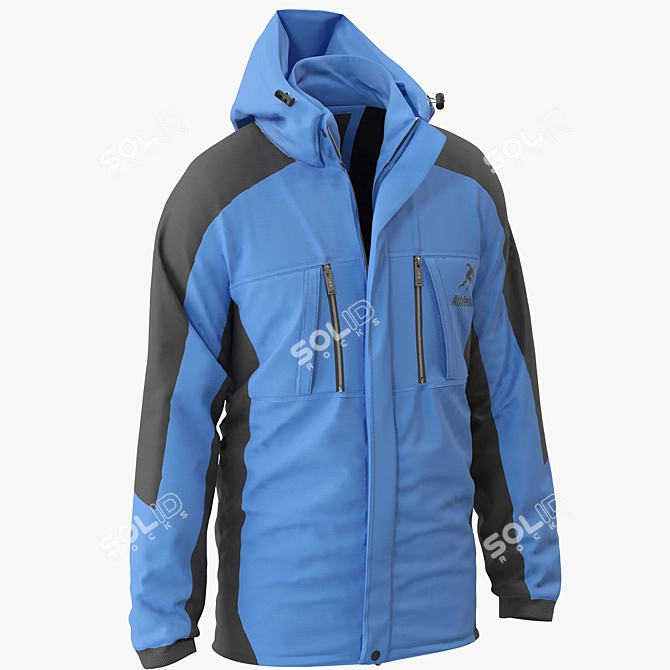 Mountain Pro Waterproof Jacket 3D model image 2