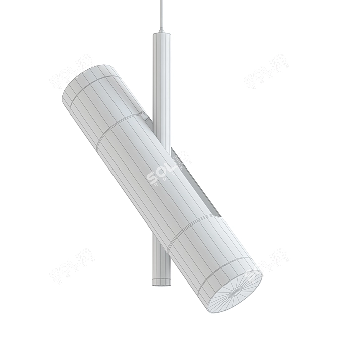 Designer Black Pendant Light Fixture 3D model image 2