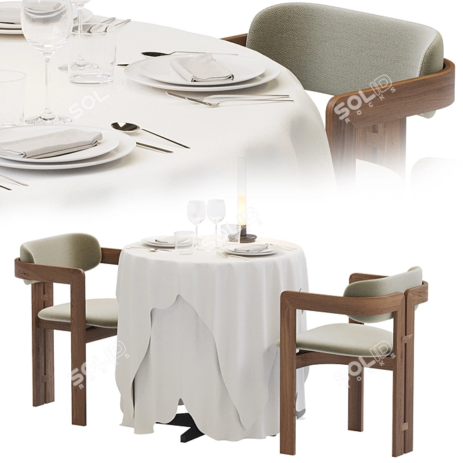 Luxury Tablecloth Bundle Set - Gallotti & Radice + Sylvestrina 3D model image 3