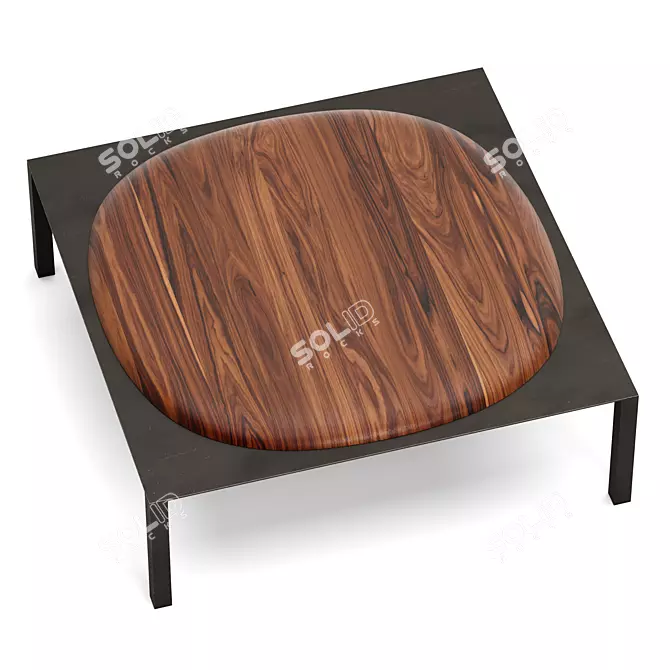 Title: Modern Split Coffee Table 3D model image 2