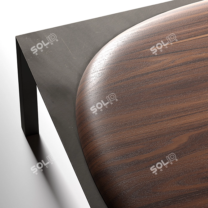 Title: Modern Split Coffee Table 3D model image 4