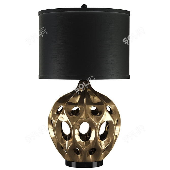 Elegant Regina Ceramic Table Lamp 3D model image 1