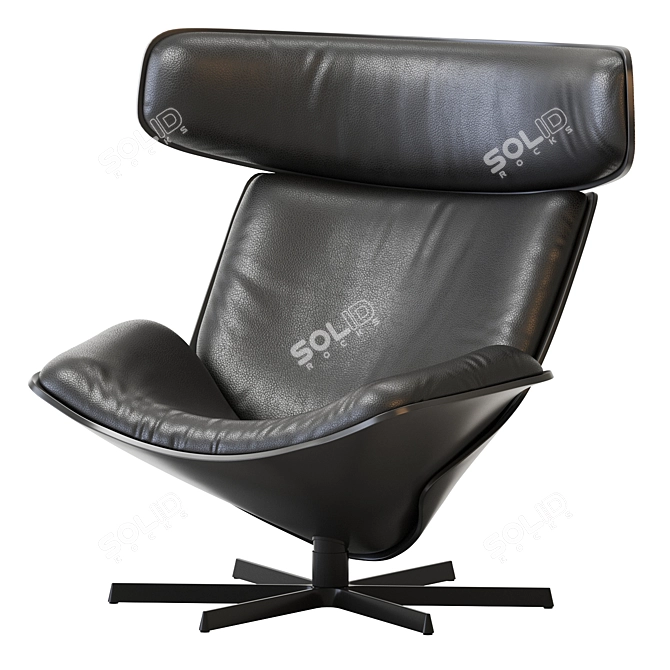 Modern Almora B&B Armchair Design 3D model image 1